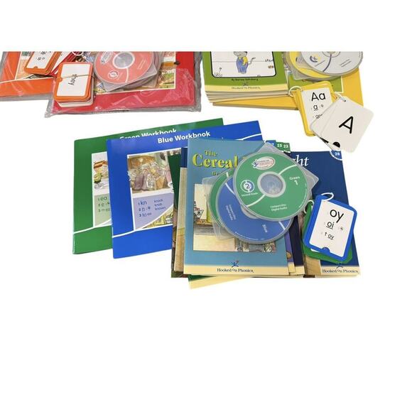Hooked On Phonics Kindergarten - 2nd Grade Book Lot With CDs INCOMPLETE - Picture 2 of 4